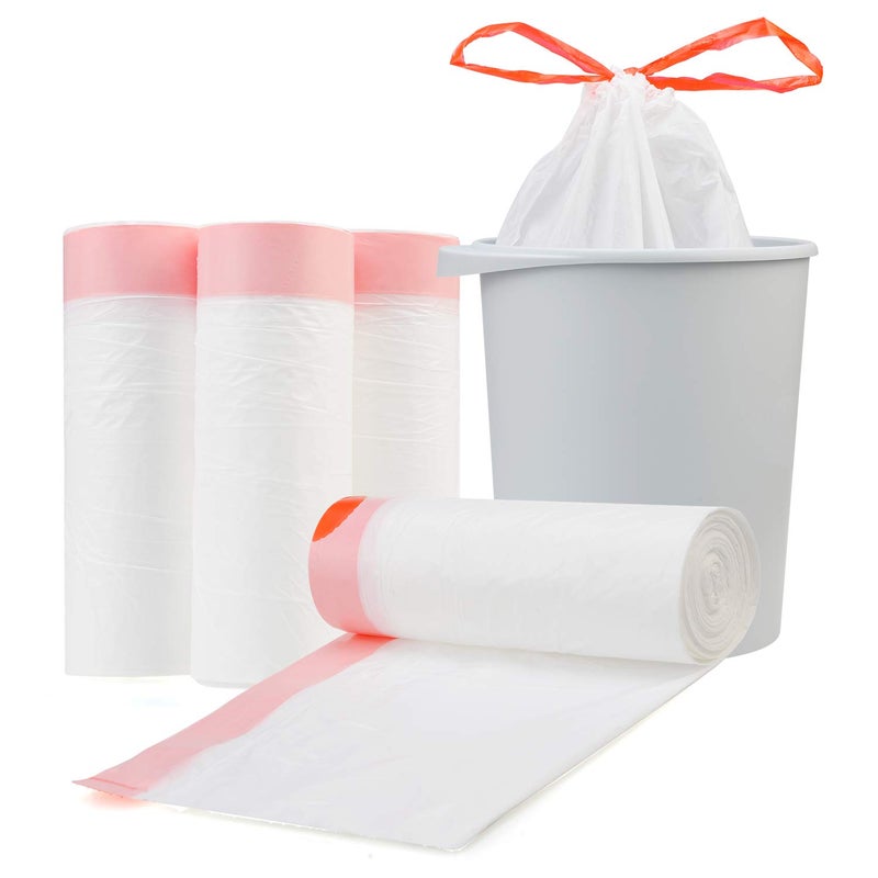 Magesh أكياس قمامة صغيرة بسحاب 4 جالون، بيضاء (سحاب-4Gal150) - Image 4
